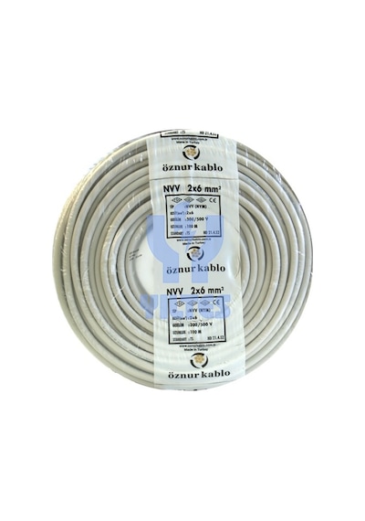 Öznur 2X6 Nym Kablo - 100 Metre