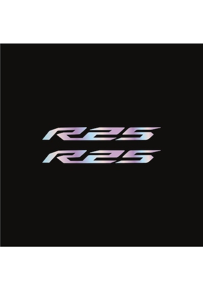 Yamaha R25 Yazılı Hologram Motosiklet Kask Sticker Etiket Modeli