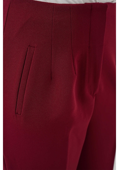 Bigdart Gabria Yüksek Bel Kumaş Pantolon Bordo