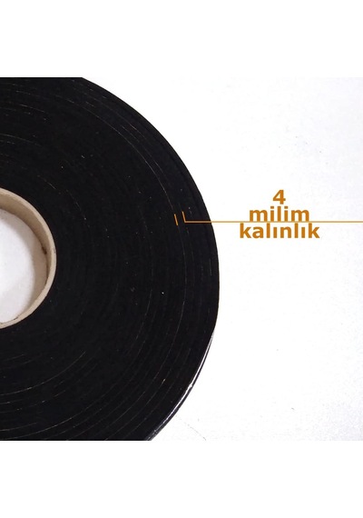Tr Kapı Pencere İzolasyon Bandı Yapışkan Sünger 4 Mm Kalınlık 20 Mm Genişlik 10 Metre Uzunluk/eva-4 20