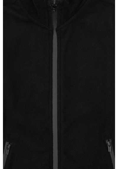 U.S. Polo Assn. Erkek Çocuk Siyah Fermuarlı Sweatshirt 50313853-VR046