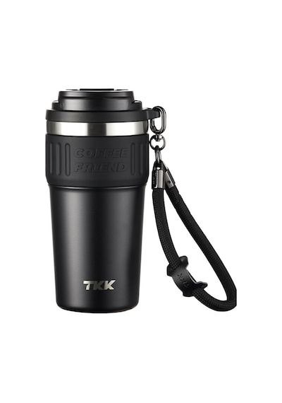Tkk Çelik Termos Mug 630ml Mat Siyah Gümüş