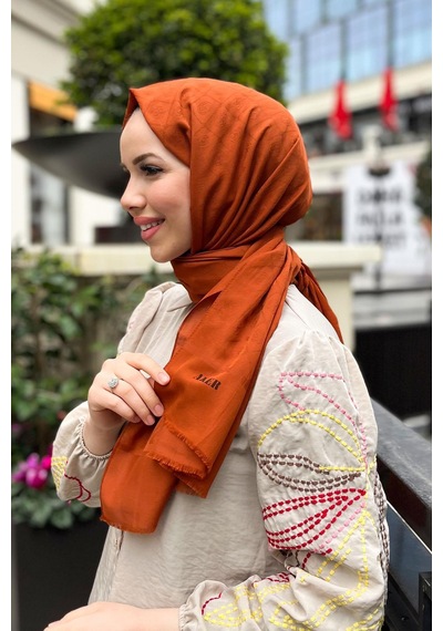 Aker Cotton Pamuk Şal - 1030800-961 - Kiremit 961 Kiremit 961 Kiremit