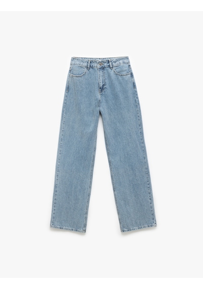 Koton Pamuklu Normal Bel Taş Detaylı Straight Fit Jean Açık İndigo 5sal40209md Açık İndigo Koton Pamuklu Normal Bel Taş Detaylı Straight Fit Jean Açık İndigo 5sal40209md Açık İndigo