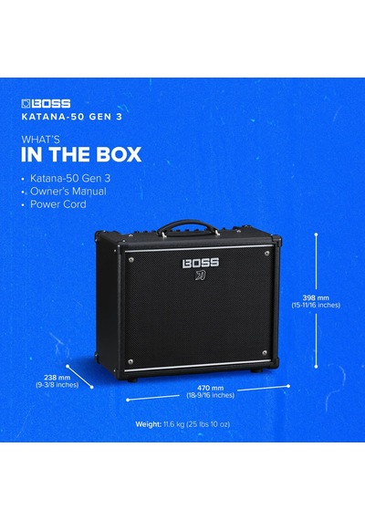 Boss Katana-50 Gen 3 50 Watt 1 X 12" Combo Amplifikatör