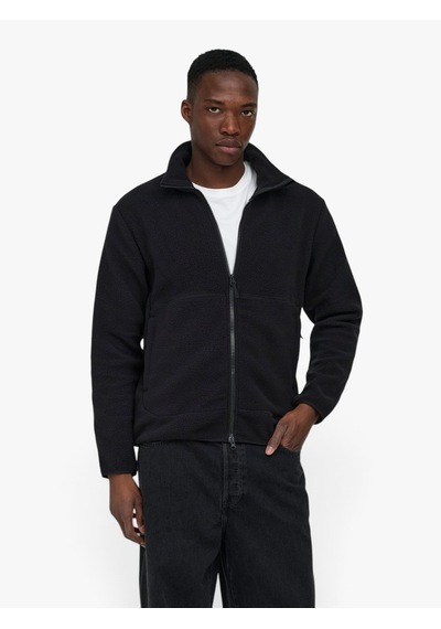 Only & Sons Onsjason Prtc Fleece Jacket Otw Noos Erkek Siyah Ceket - 5054882