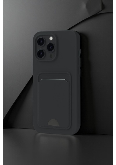Newface Apple Uyumlu iPhone 16 Pro Max Kılıf Kelvin Kartvizitli Silikon - Derin Mor Derin mor