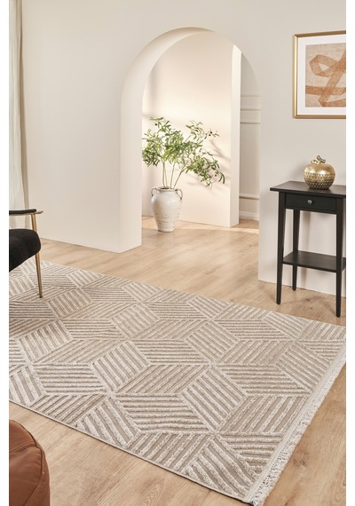 Kaşmir Halı 7/24 İskandinav Bris 200x290 Cm Bej