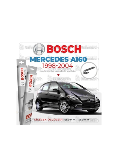 Mercedes A160 Muz Silecek Takımı 1998-2004 Bosch Aeroeco