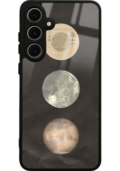 Samsung Uyumlu S24 Fe Night Moon Tasarımlı Glossy Telefon Kılıfı Çok Renkli