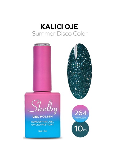 Shelby 10 Ml. A264 Disko Yaz Renk Kalıcı Oje