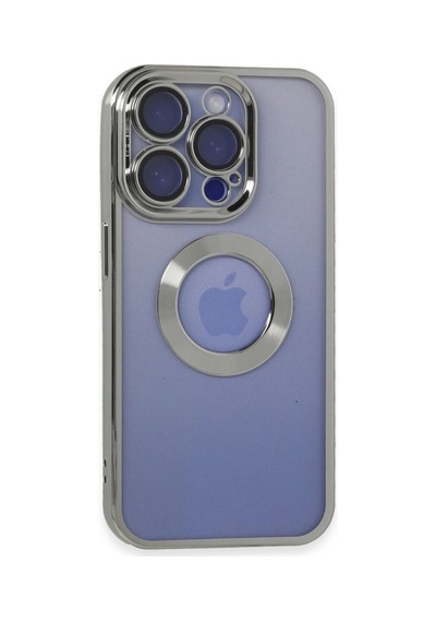Apple İphone 15 Pro Kılıf Slot Silikon - Gümüş Çok Renkli
