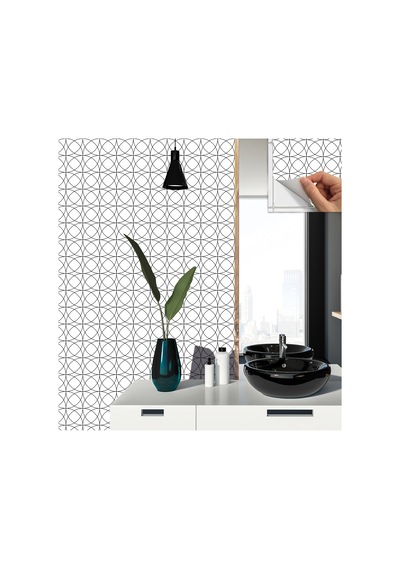 Tink KENDİNDEN YAPIŞKANLI ÇİZGİ DESENLİ PVC KARO 30X30 CM