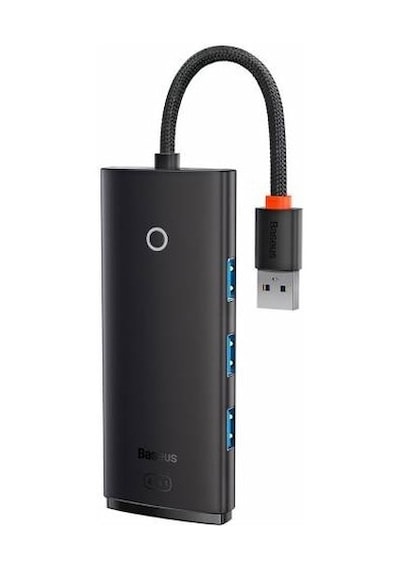 Baseus 0.25CM 5Gbps Veri Aktarım 4 Portlu USB to USB 3.0 Dönüştürücü Çevirici Hub Tak Çalıştır
