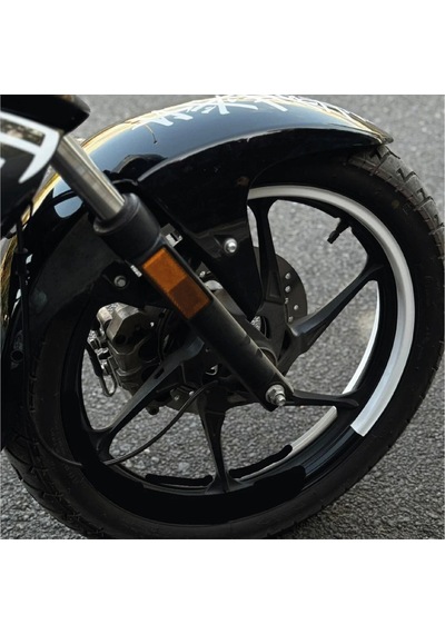 Mondial Drift L Yarım Jant Beyaz Sticker Takım