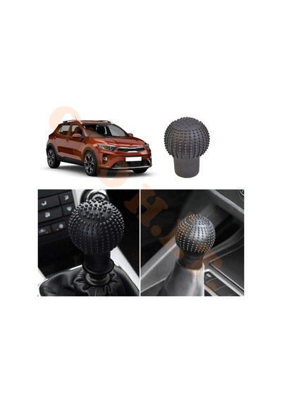 Kia Stonic Manuel Uyumlu Vites Kılıfı Masajlı Mat Siyah