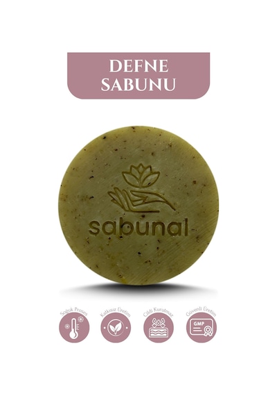 Sabunal Defne Sabunu 2 Adet - Doğal Saç ve Cilt Bakım Sabunu