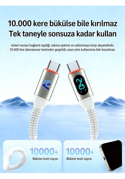 Apollobell Cch26-007 240w Şarj Kablosu + Seyahat Tutucusu