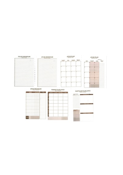 Mynote Planlayıcı 17x24 Sert Kapak Spiralli 100 Sayfa Siyah Siyah
