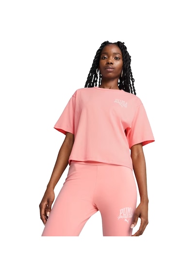 Puma Class Relaxed Crop Kadın Pembe Günlük Stil T-shirt 68503018 1640521 Pembe