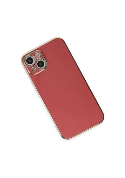 Newface Apple İphone 15 Kılıf Volet Silikon - Kırmızı