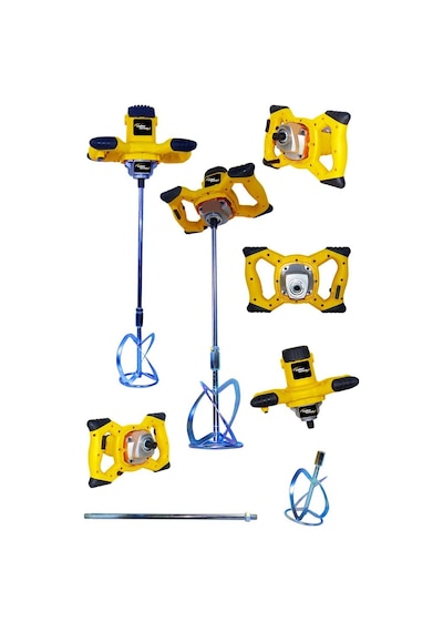 Teknoloji 3400 W 6 Kademe Devir Ayarlı Elektirikli Alçı Boya Ve Harç Karıştırıcı Mikser -lbr-profsynl