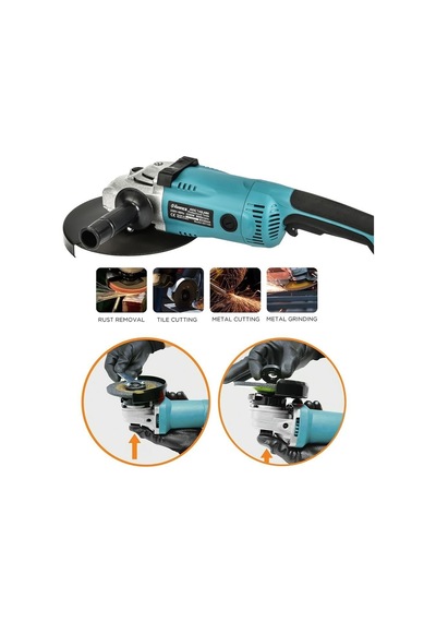 Prohummer Ph206 Elektrikli Büyük Sprial Avuç Taşlama 230mm
