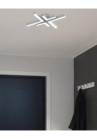 Arana Gri Kasa, Sarı Işık Modern Plafonyer Led Avize GRİ RENK
