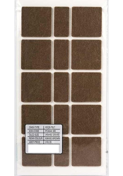 Gürçay Mobilya Altı Zemin Koruyucu Keçe 40 40Mm