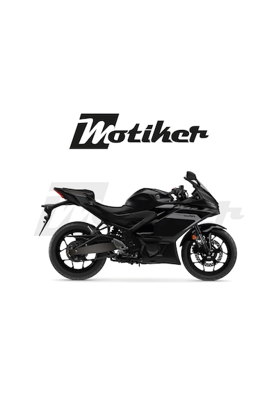 Yamaha Yzf R25 - R3 /2019 - 2025 Model Arka Maşa Grenaj Mat Karbon Tasarım Sticker Etiket Modeli