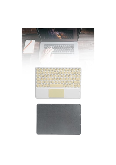Mey Najmaddin Touchpad Tüm Cihazlara Uyumlu Bluetooth Klavye Touchpad Slim Kablosuz Wifi Q Klavye Najmaddin 04779270