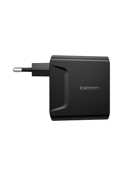 Spigen SteadiBoost F211 48 W Uyumlu iOS/Android/MacOS Hızlı Şarj Adaptörü Siyah - 000AD24973