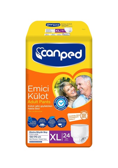 Canped Emici Külot Hasta Yetişkin Bezi Xl - Extra Large 150 Adet XL