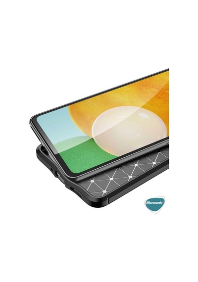 Samsung Galaxy A33 5g İçin Kılıf Deri Dokulu Silikon Siyah Galaxy A33 5g İle Uyumlu Kılıf - Siyah