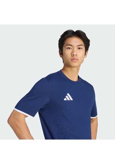 Adidas Ent26tee Erkek Spor T-shirt Jz6678 Lacivert