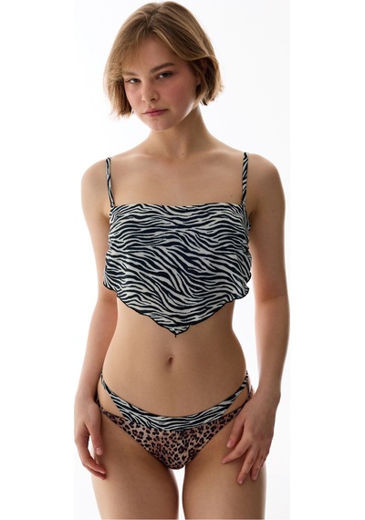 Penti Wıld Zebra Scarf Bikini Üstü