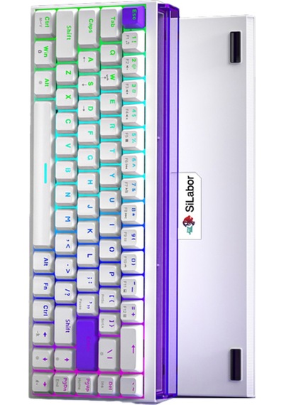 K68 Pro Kablolu Mekanik Oyuncu Klavyesi Hottswapp Red Switch Driverli Türkçe Q Gaming Beyaz Klavye.