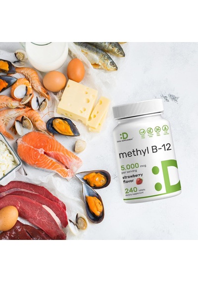 Deal Supplement Methyl B-12 Vitamins 5000 Mcg, 240 Tablets