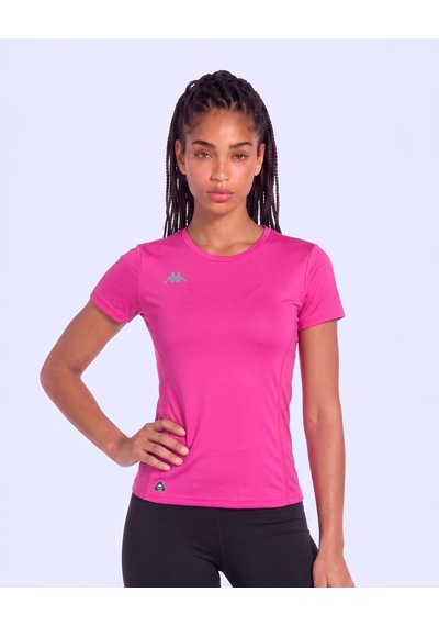 Kappa İlbex Pro Tur Kadın Fuşya Pembe Regular Tişört