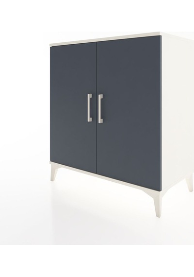 Hyperion Şifonyer 2 Kapaklı 88x44x96 Aytaşı-antrasit Aytaşı