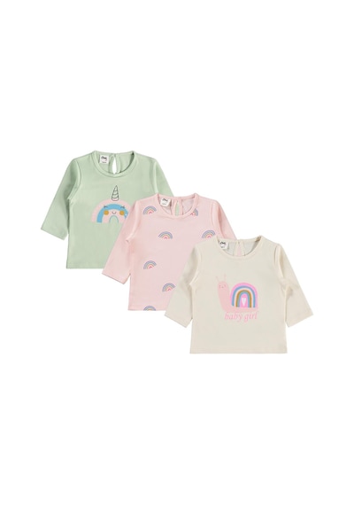Civil Baby Unicorn Baskılı 3'lü Set 6-18 Ay Sweatshirt - Standart