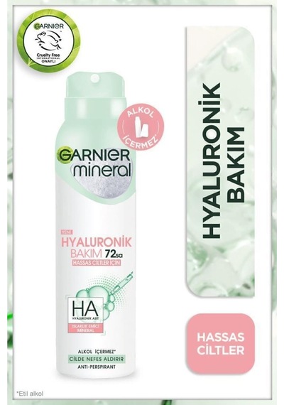 Mineral Hyaluronik Bakım Sprey Deodorant 3'lü Set