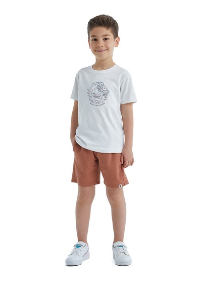 Blackspade Erkek Çocuk T-shirt 40482 - Beyaz