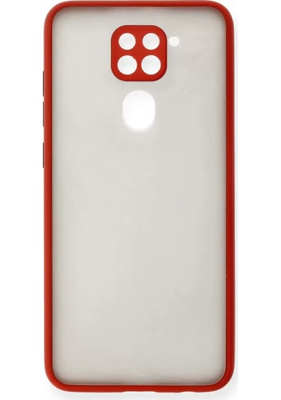 Newface Xiaomi Redmi Note 9 Kılıf Montreal Silikon Kapak - Kırmızı