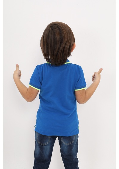 Toontoy Kids Toontoy Erkek Çocuk Nakışlı Tişört Saks
