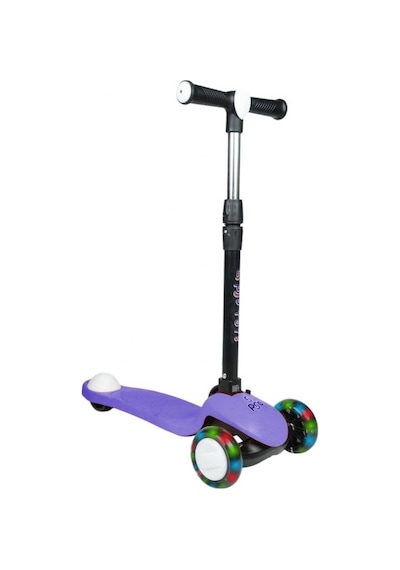 3+ Yaş Pro Scooter Mor Işıklı 50 Kg Taşıma Kapasiteli Mor
