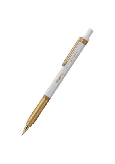 Adel Blackline White Edition Versatil Kalem 0.7 Beyaz-altın