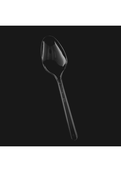 Lüx Sağlam Plastik Şeffaf Kaşık 100'lü Şeffaf