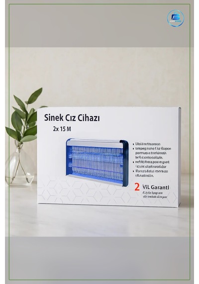 Elektrikli Sinek Öldürücü Cihaz 30w 2x15w 3000v M² Kapsama Ev Ofi
