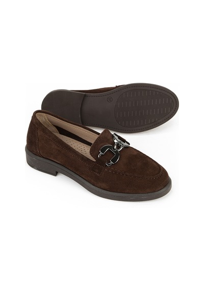 Ziya Kadın Hakiki Deri Loafer Ayakkabı 161359z706 Kahve 161359z706 300 36